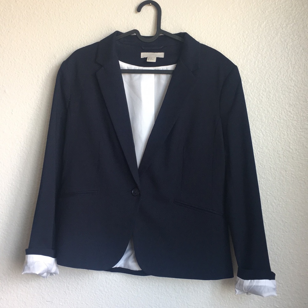 H&M Navy Blue Blazer